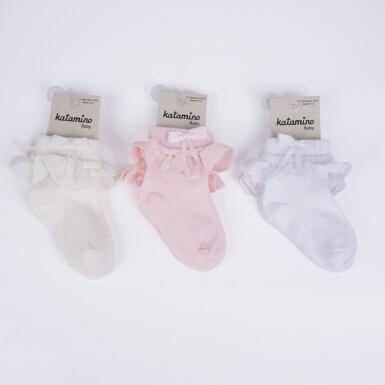 Toptan Adriyan Aks. Kız Bebek Soket Çorap - KATAMİNO