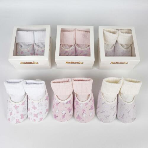 Çisil Bez Çarıklı Kız Bebek Soket - 1