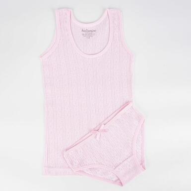 Poli Geniş Askılı Kız Atlet Slip Takım - 2