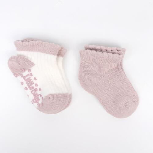 Toptan Adonis Abs'li 2'li Kız Bebek Patik Çorap - 2