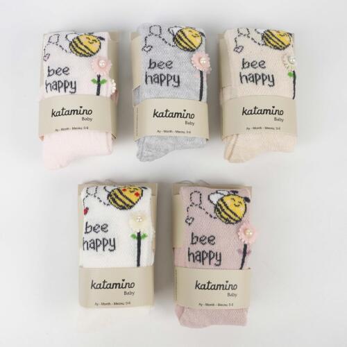 Toptan Ahude Aks Bebek Külotlu Çorap - 1