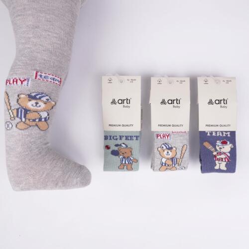 Toptan Alanson Erkek Bebek Külotlu Çorap - 1
