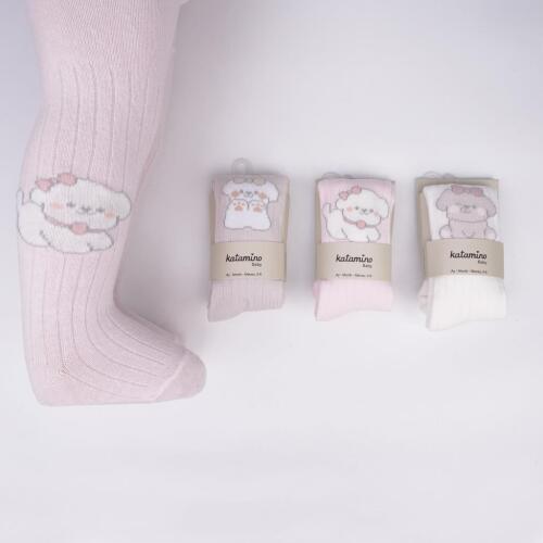 Toptan Altun Kız Bebek Külotlu Çorap - 1