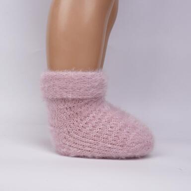 Toptan Alyosa Kız Bebek Havlu Soket Çorap - 4