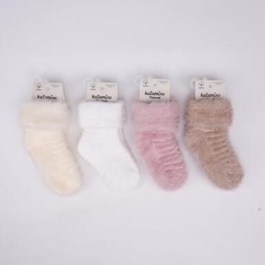 Toptan Alyosa Kız Bebek Havlu Soket Çorap - KATAMİNO (1)