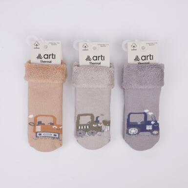 Toptan Alzer Havlu Erkek Bebek Soket Çorap - ARTI (1)
