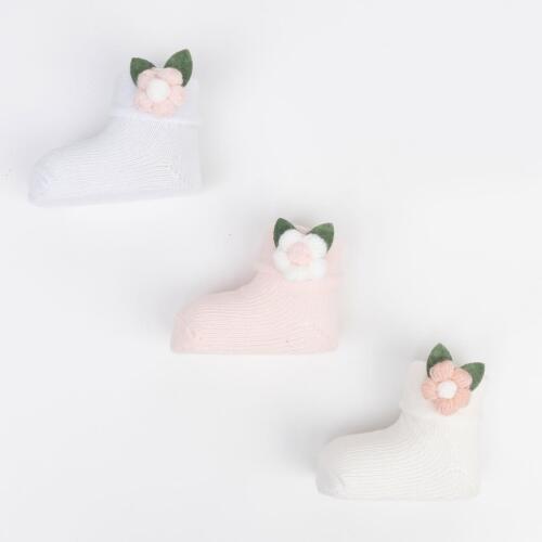 Toptan Amon Aks. Kız Bebek Bandana Patik Takım Çorap - 3