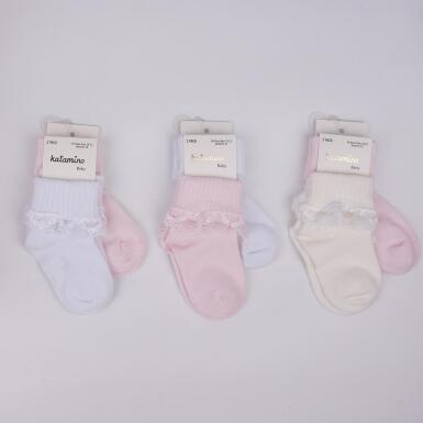 Toptan Amy 2'li Aks. Kız Bebek Soket Çorap - KATAMİNO (1)