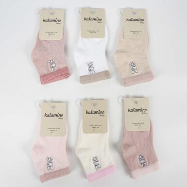 Toptan Ardan Aks. File Bebek Soket Çorap - KATAMİNO