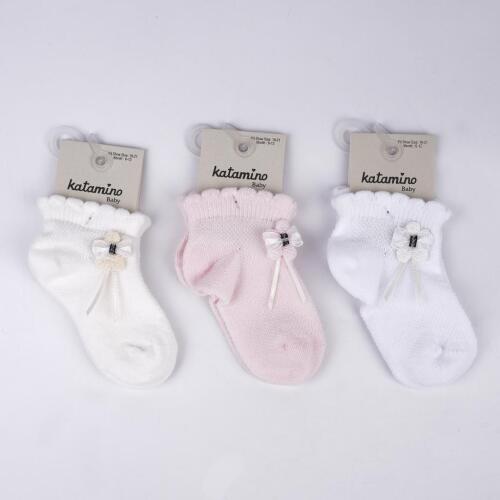 Toptan Argolis Kız Bebek Soket Çorap - 2