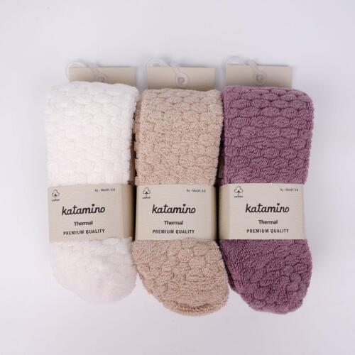 Toptan Arivel Kız Bebek Havlu Külotlu Çorap - 2