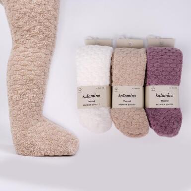 Toptan Arivel Kız Bebek Havlu Külotlu Çorap - KATAMİNO