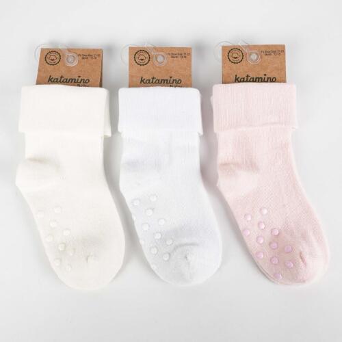 Toptan Asi Abs'li Kız Bebek Soket Çorap - 1