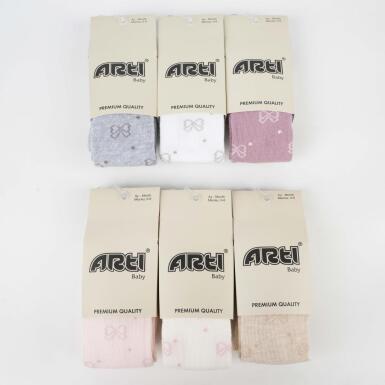 Toptan Aslı Kız Bebek Külotlu Çorap - ARTI
