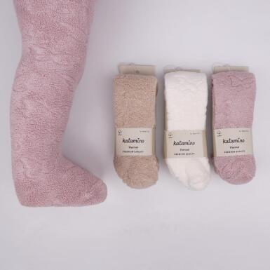 Toptan Asu Kız Bebek Havlu Külotlu Çorap - KATAMİNO