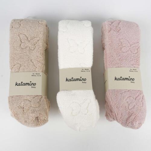 Toptan Asu Kız Bebek Havlu Külotlu Çorap - 2