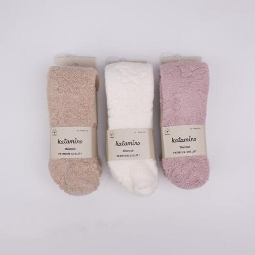 Toptan Asu Kız Bebek Havlu Külotlu Çorap - 4