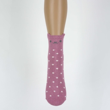 Toptan Aypil 3D'li Kız Çocuk Soket Çorap - Thumbnail
