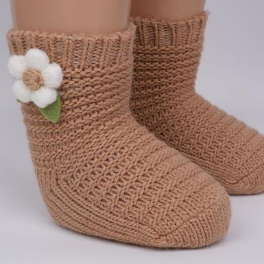 Toptan Aysel Kız Bebek Havlu Soket Çorap - 4