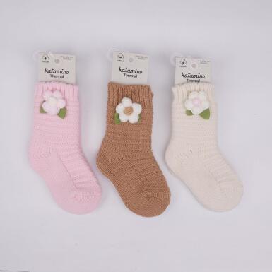 Toptan Aysel Kız Bebek Havlu Soket Çorap - KATAMİNO (1)