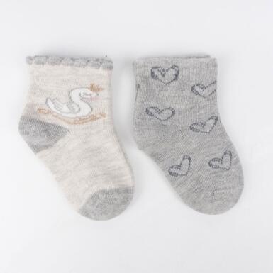 Toptan Bakır 2'li Kız Bebek Soket Çorap - KATAMİNO (1)