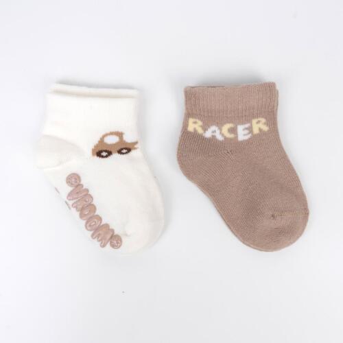 Toptan Barça Abs'li 2'li Erkek Bebek Patik Çorap - 2