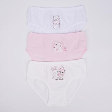 Toptan Bebişko Kız 3'lü Slip - 2