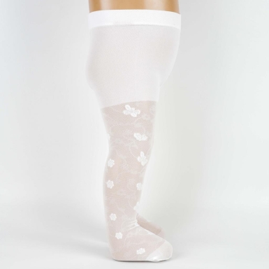 Toptan Betty Desenli İnce Kız Bebek Külotlu Çorap - Thumbnail