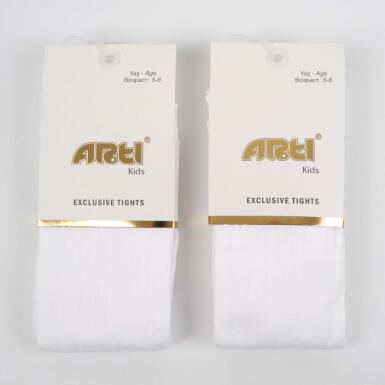 Toptan Bikay Derbili Kız Çocuk Külotlu Çorap - 1