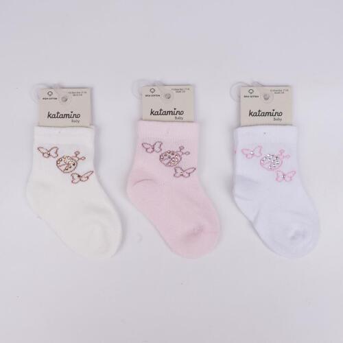 Toptan Birdy Aks Kız Bebek Soket Çorap - 2