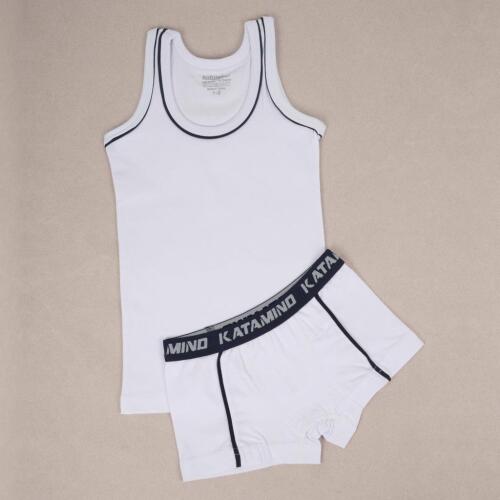 Toptan Biyeli Erkek Çccuk Atlet Boxer Takım Çamaşır - 2