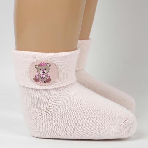 Toptan Bukre Aks Kız Bebek Soket Çorap - 2