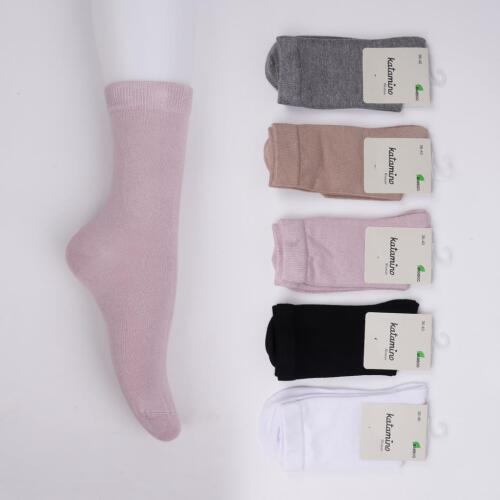 Toptan Cannur Bambu Kadın Soket Çorap - 1