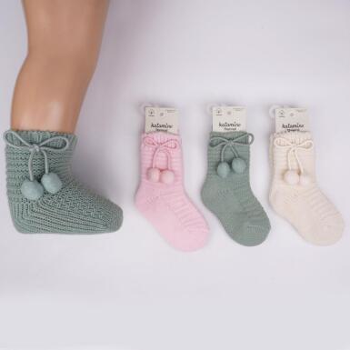 Toptan Ceylan Aks. Kız Bebek Havlu Soket Çorap - KATAMİNO