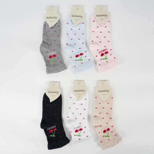 Toptan Cherry Kız Soket Çorap - 1