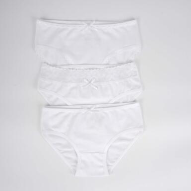 Toptan Classic Kız Çocuk 3'lü Slip Çamaşır - 2