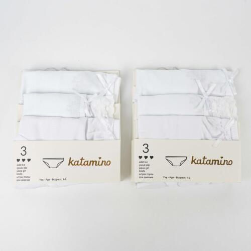 Toptan Classic Kız Çocuk 3'lü Slip Çamaşır - 3