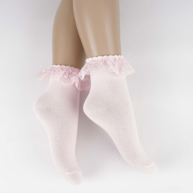 Toptan Daisy Aksesuarlı Çocuk Soket Çorap - Thumbnail