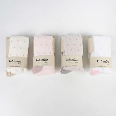 Toptan Dakota Kız Bebek Külotlu Çorap - KATAMİNO