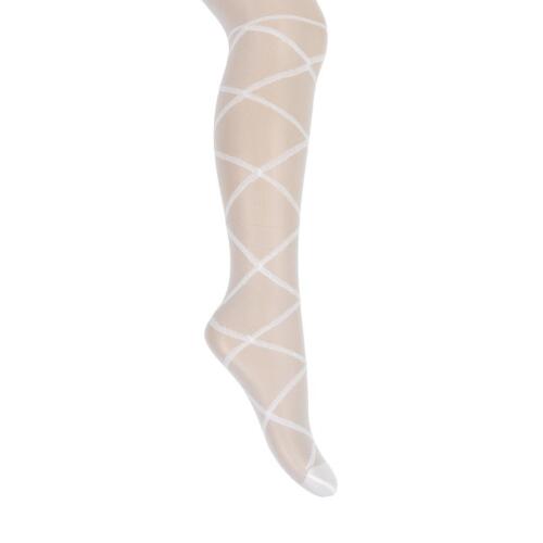 Toptan Diamo İnce Desenli Kız Külotlu Çorap - 1