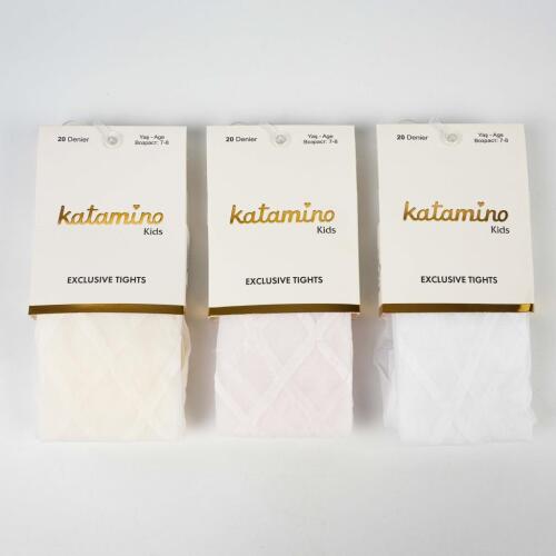 Toptan Diamo İnce Desenli Kız Külotlu Çorap - 2