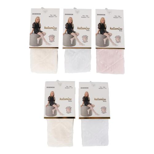 Toptan Diamo İnce Desenli Kız Külotlu Çorap - 3