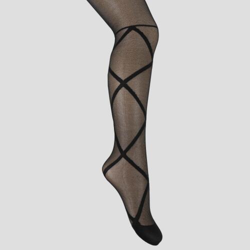 Toptan Diamo İnce Desenli Kız Külotlu Çorap - 4