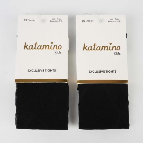 Toptan Diamo İnce Desenli Kız Külotlu Çorap - 5