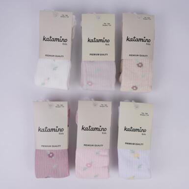Toptan Dilara Desenli Kız Külotlu Çorap - 2