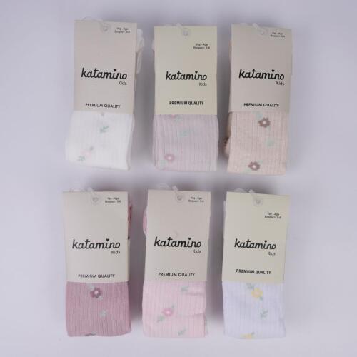Toptan Dilara Desenli Kız Külotlu Çorap - 2