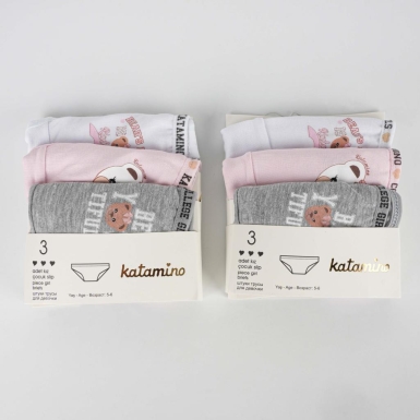 Toptan Dobrev 3'lü Kız Slip Set - 1