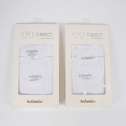 Toptan Doktor Yaka 2'li Erkek Çocuk Fanila - 1