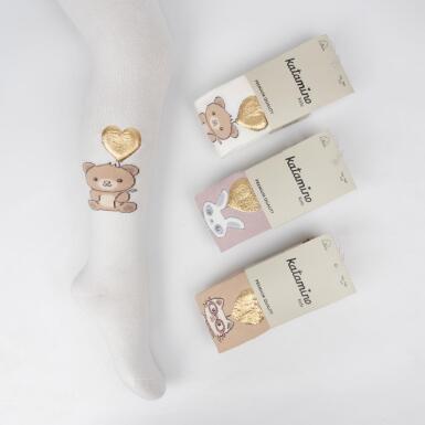 Toptan Dorella Aks. Kız Külotlu Çorap - 1