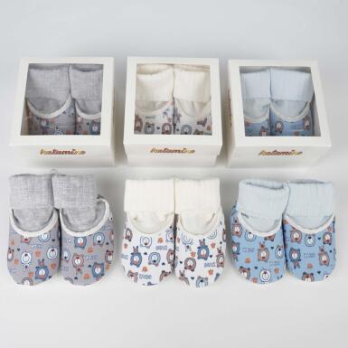 Toptan Elis Bez Çarıklı Erkek Bebek Soket Çorap - KATAMİNO